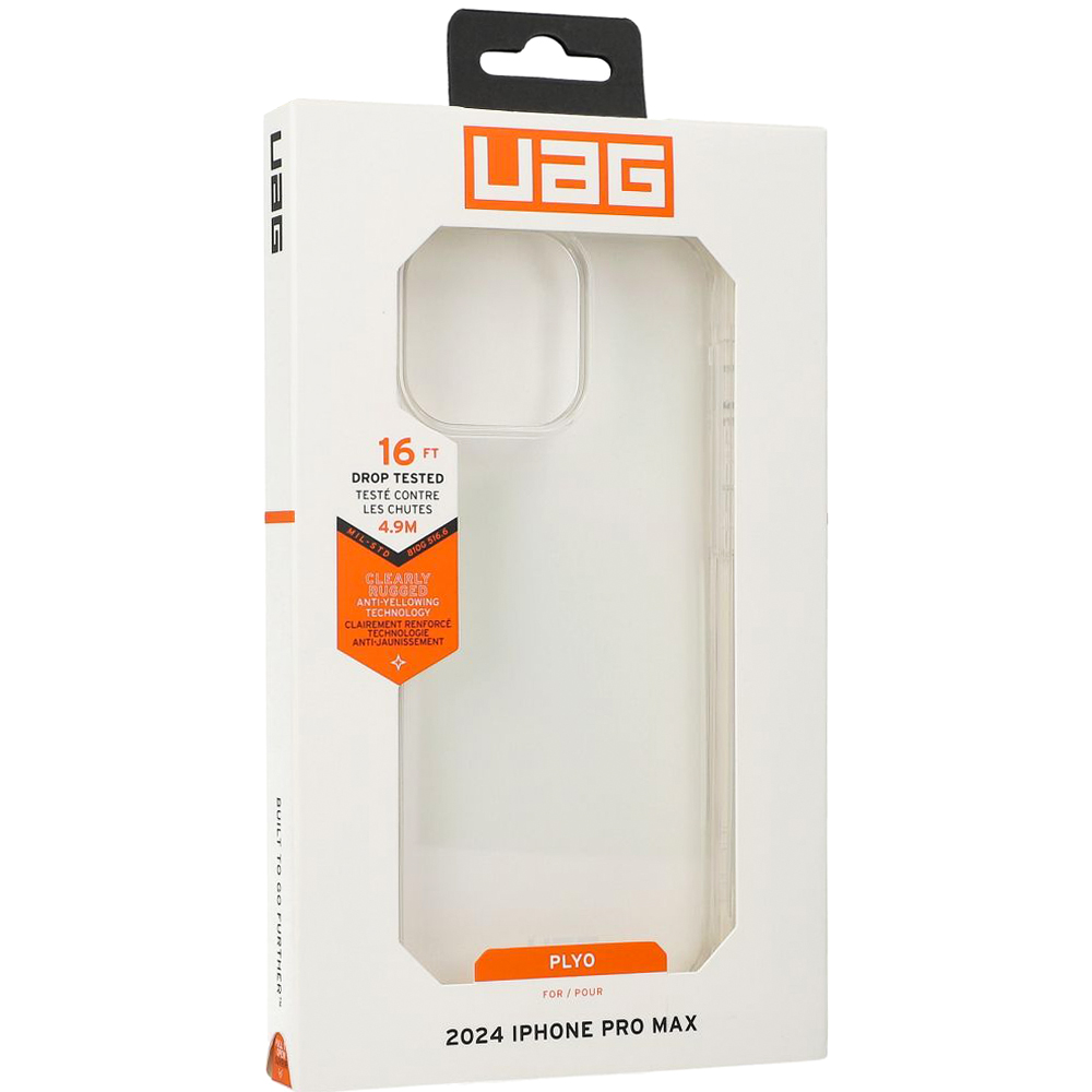 Etui pancerne Urban Armor Gear Plyo do Apple iPhone 16 Pro Max, przezroczyste